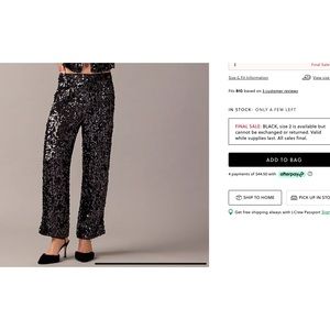 NWT J.Crew Collection Ingrid Sequin Pants sz 4 Stunning!